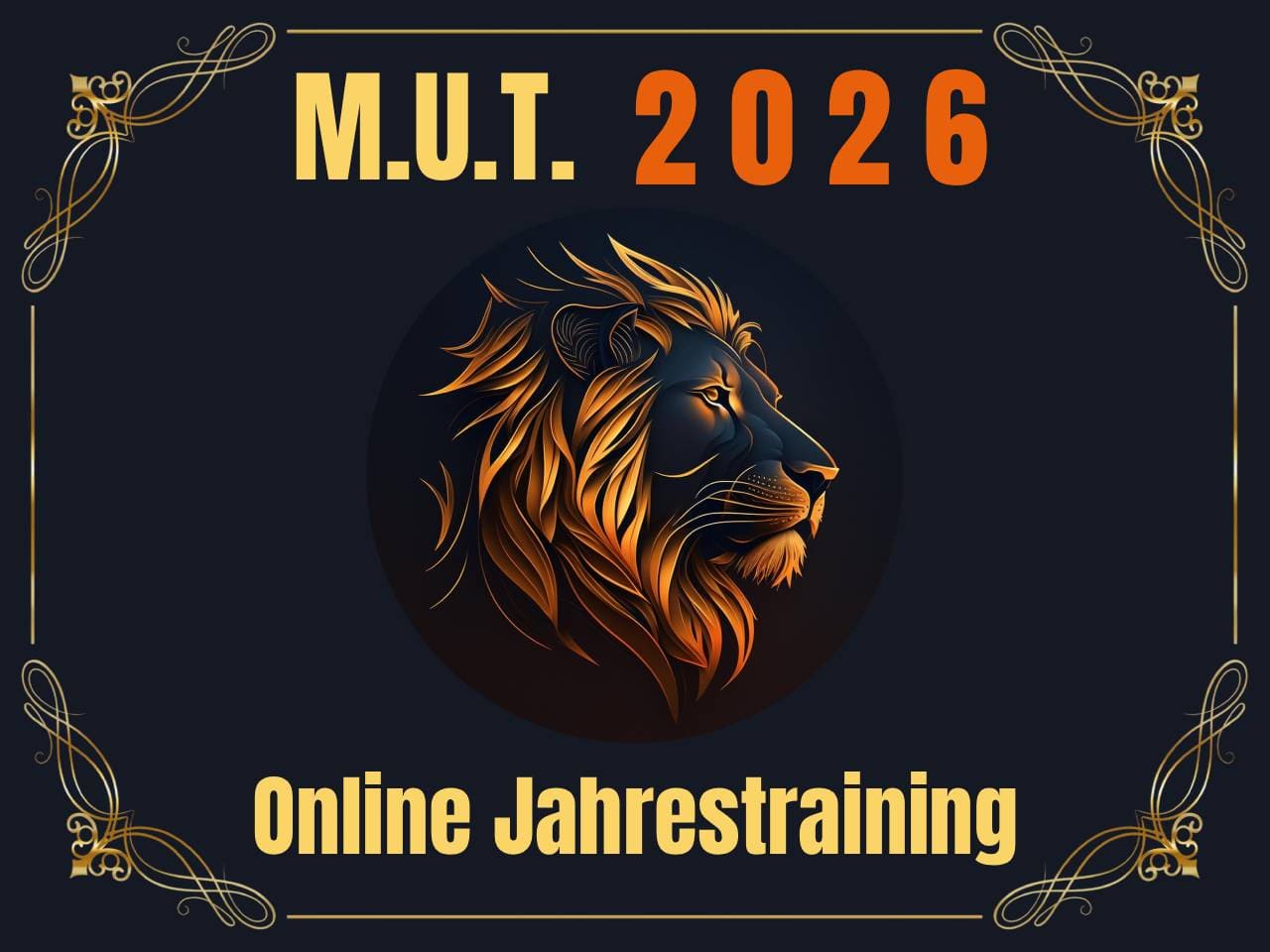 Flyer M.U.T. Online Jahrestraining 2026