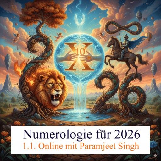 karam Kriya Numerologie 2026 mit Paramjeet Singh Flyer